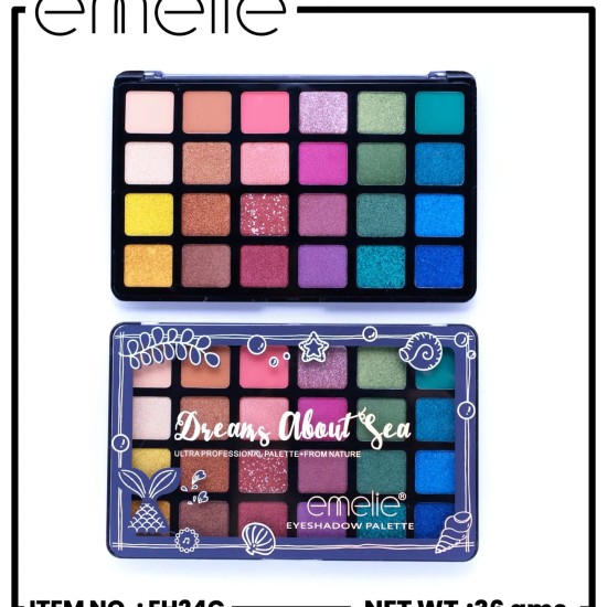Emelie Eyeshadow Palette 24 Multi Colors