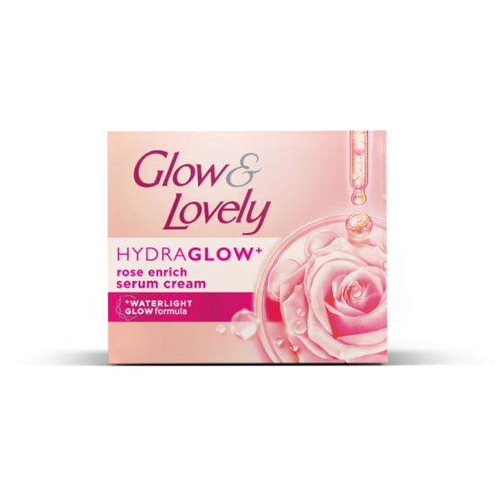 Glow And Lovely Hydraglow Rose Enrich Serum Cream 60G