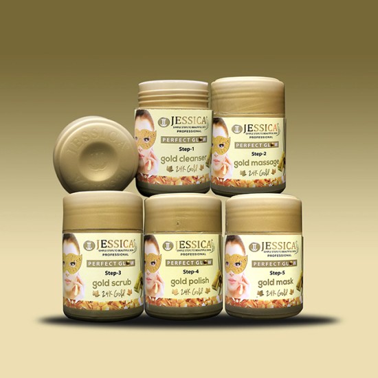 Jessica Gold Facial Pack Of 5 Jars Jessica Gold Facial Pack Of 5 Jars