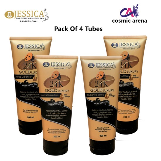Jessica Gold Facial Set Pack Of 4 Tubes