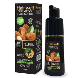 Kala Kola Hairwell Shampoo Hair Color Shade Black