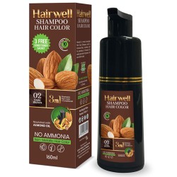 Kala Kola Hairwell Shampoo Hair Color Shade Dark Brown 02