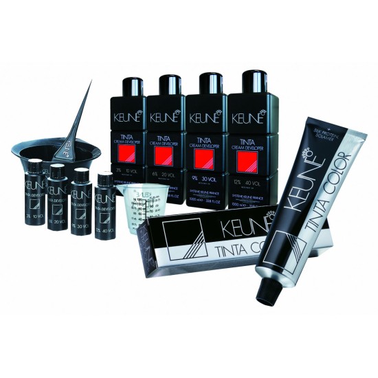 Keune Hair Color Tinta Color 1.1 Blue Black Tube and Developer