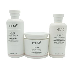 Keune Keratin Smooth Treatment Pack Shampoo Mask And Conditioner