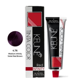 Keune Hair Color Tinta Color 4.76 Medium Infinty Violet Red Brown Tube And Developer
