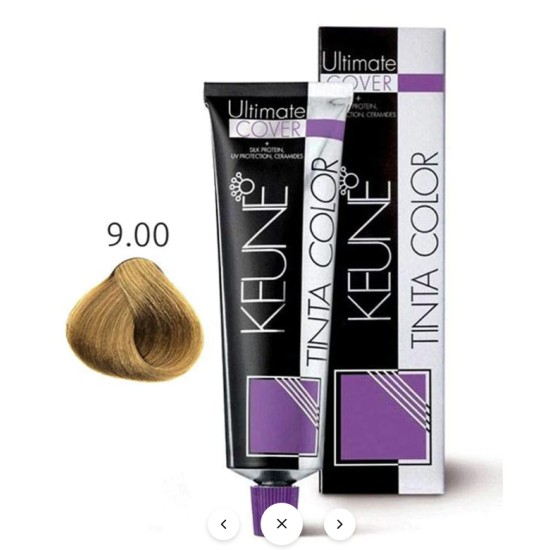 Keune Hair Color Tinta Color 9.00 UC Light Blonde Tube And Developer
