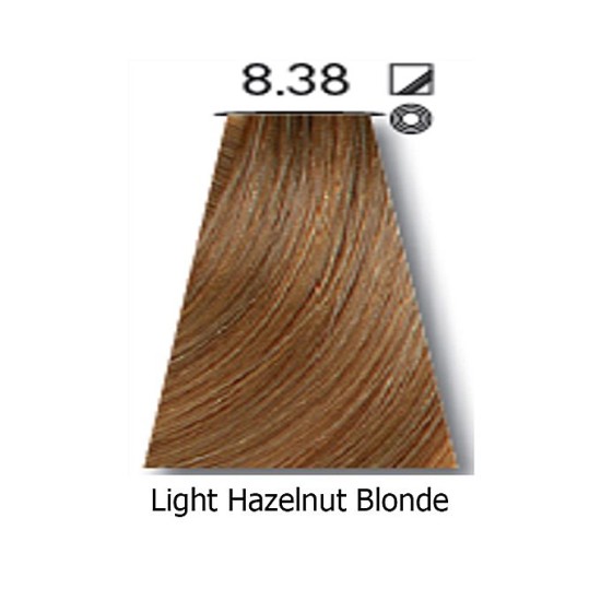 Keune Hair Color Tinta Color 8.38 Light Hazelnut Blonde Tube And Developer