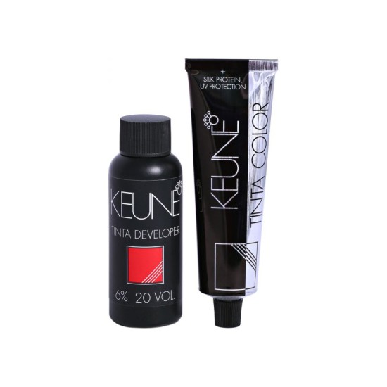 Keune Hair Color Tinta Color 5.5 Light Mahogany Brown Tube And Developer