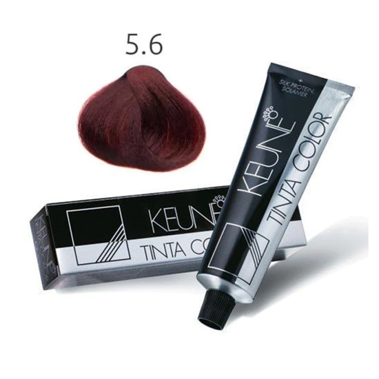 Keune Hair Color Tinta Color 5.6 Light Red Brown Tube and Developer 