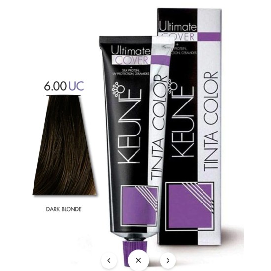 Keune Hair Color Tinta Color 6.00 UC Dark Blond Tube And Developer