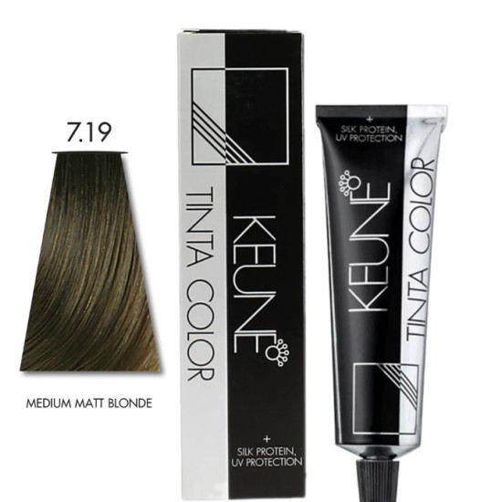 Keune Hair Color Tinta Color 7.19 Medium Matt Blonde