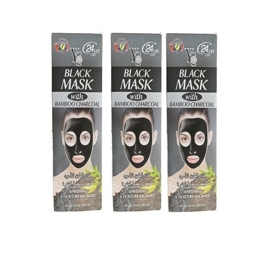 Pack Of 3 YC Black Mask 