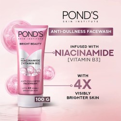 Ponds Bright Beauty Niacinamide Anti Dullness Face Wash 100gm Ponds Bright Beauty Niacinamide Anti Dullness Face Wash 100gm