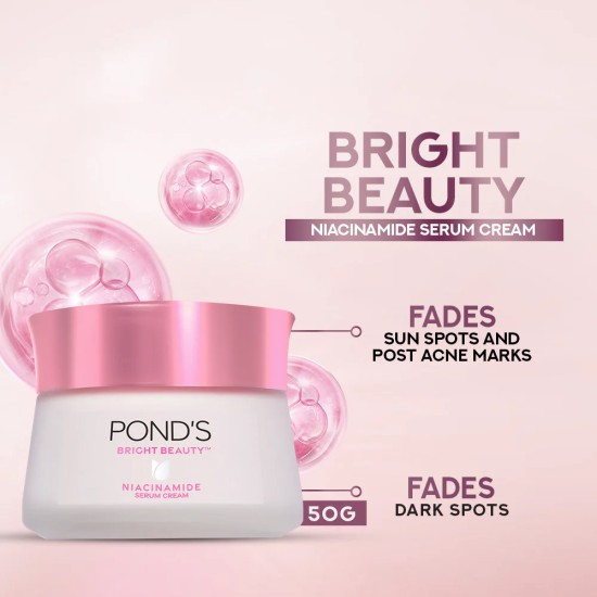 Ponds Bright Beauty Niacinamide Serum Cream 50gm Ponds Bright Beauty Niacinamide Serum Cream 50gm
