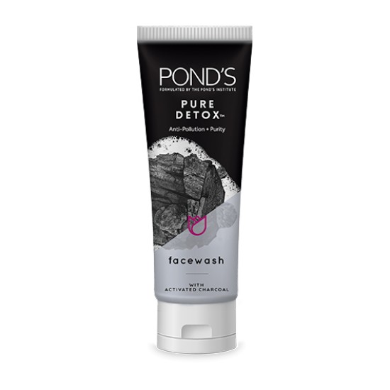 Ponds Pure Detox Anti Pollution Face Wash With Active Charcoal