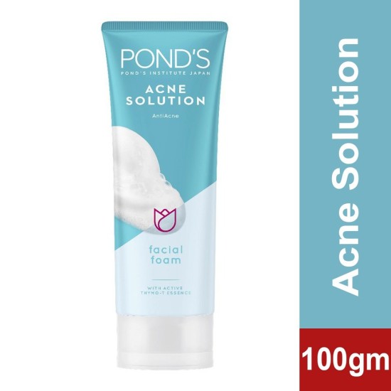 Ponds Acne Solution Facial Foam Anti Acne Imported 100gm