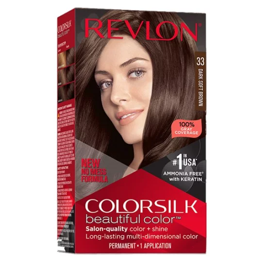 Revlon Colorsilk Hair Color 33 Dark Soft Brown