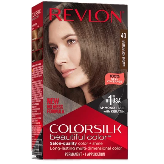 Revlon Colorsilk Hair Color 40 Medium Ash Brown