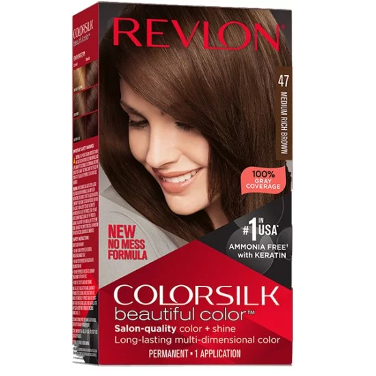 Revlon Colorsilk Hair Color 47 Medium Rich Brown