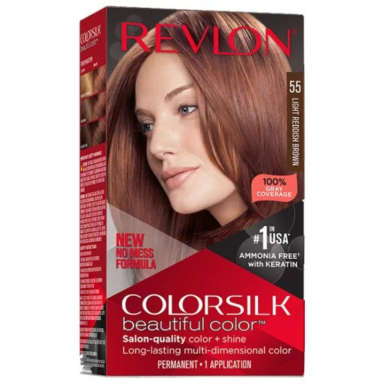 Revlon Colorsilk Hair Color 55 Light Reddish Brown