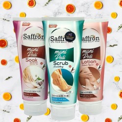 Saffron Manicure And Pedicure Facial Set Pack Of 3 Tubes