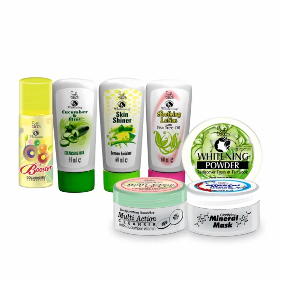 SOFT TOUCH WHITENING FACIAL TRIAL KIT 7 ITEMS SOFT TOUCH WHITENING FACIAL TRIAL KIT 7 ITEMS