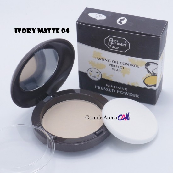 Sweet Face Pressed Powder Oil Control Face Powder Shade Ivory Matte 04
