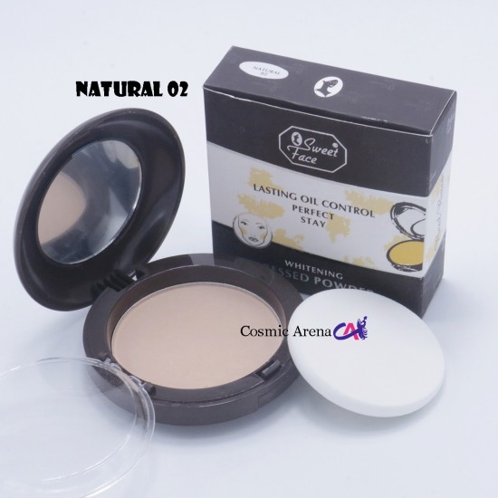 Sweet Face Pressed Powder Oil Control Face Powder Shade Natural 02
