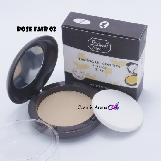 Sweet Face Pressed Powder Oil Control Face Powder Shade Rose Fair 03