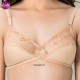 BeBelle Bra Intimage Soft Poly Cotton Jersey Stuff and Non stretch lace Color Skin