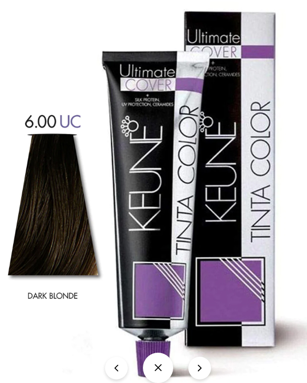 Keune Hair Color Tinta Color  UC Dark Blond Tube And Developer